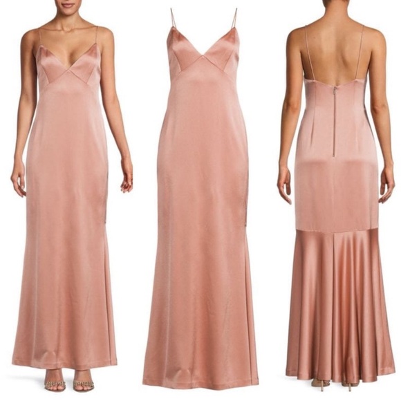 NWT Alice + Olivia Julietta Slip Dress in Burn Rose - Picture 2 of 9
